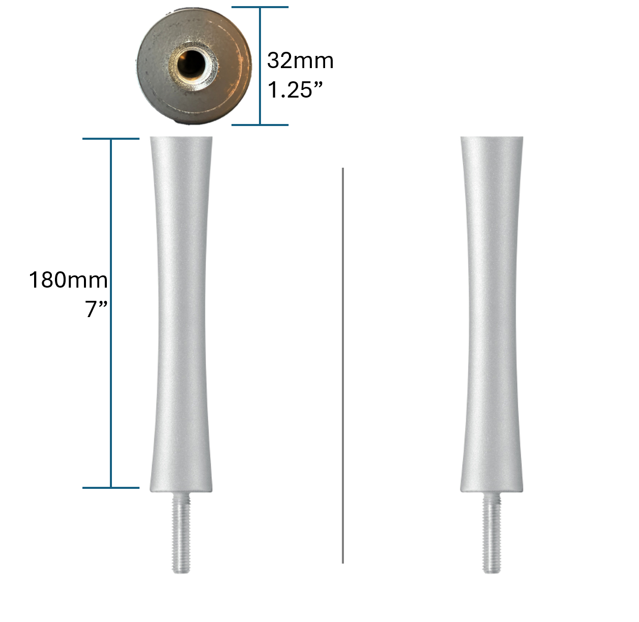 Quadraspire SV180/32mm (7") Columns (set of 2)