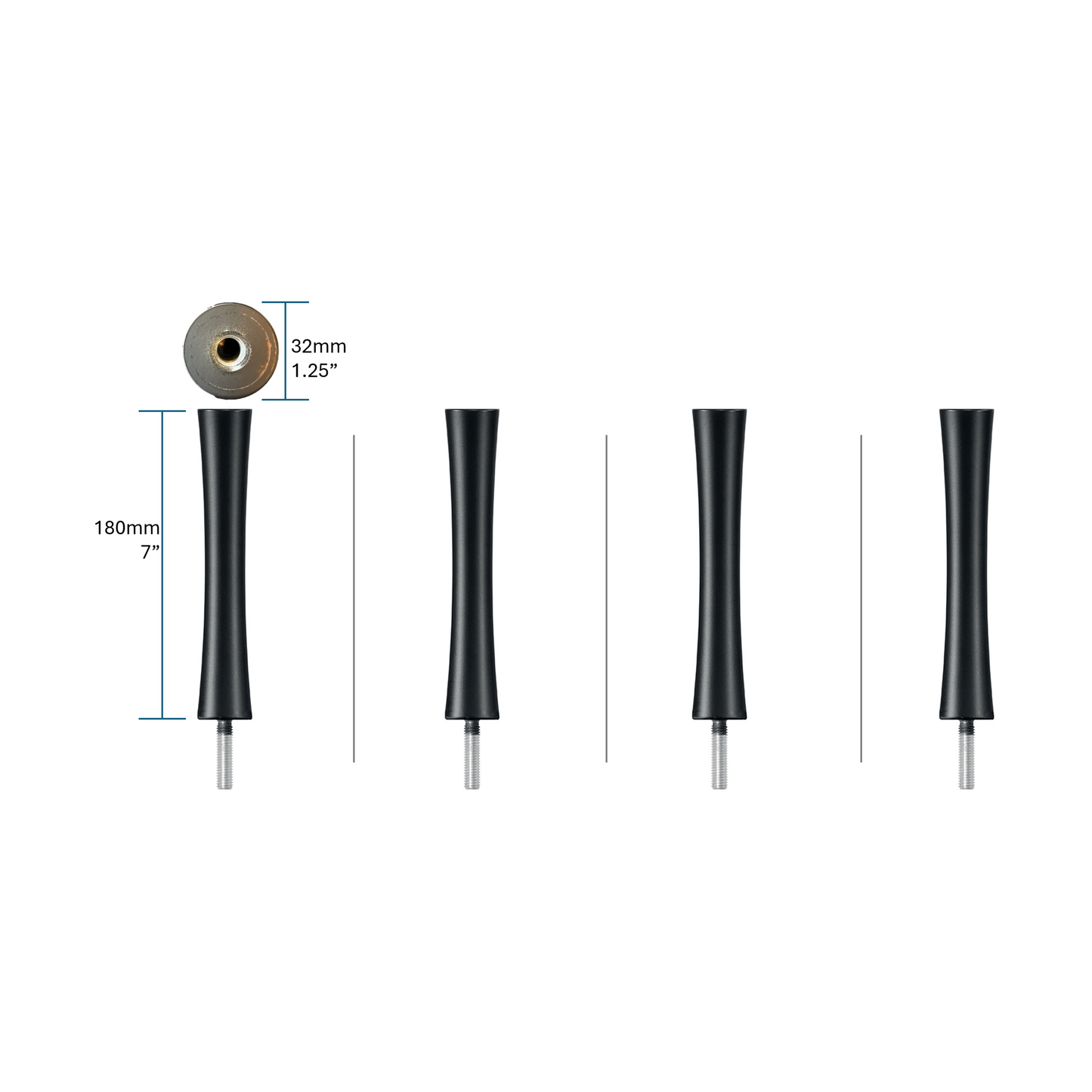 Quadraspire SV180/32mm (7") Columns (set of 4) - Open Box