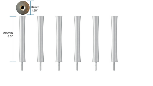 Quadraspire SV216/32mm (8.5") Columns (set of 6)