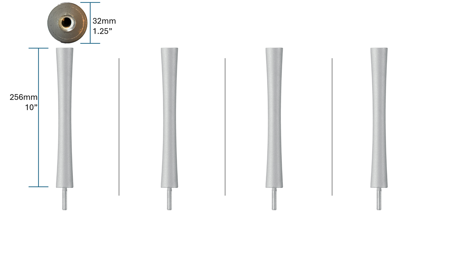 Quadraspire SV256/32mm (10") Columns (set of 4)