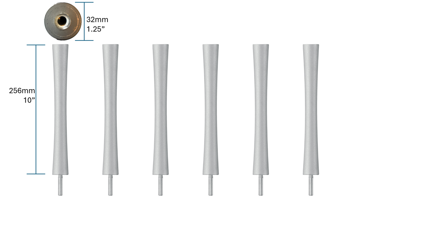 Quadraspire SV256/32mm (10") Columns (set of 6)