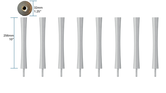 Quadraspire SV256/32mm (10") Columns (set of 8)