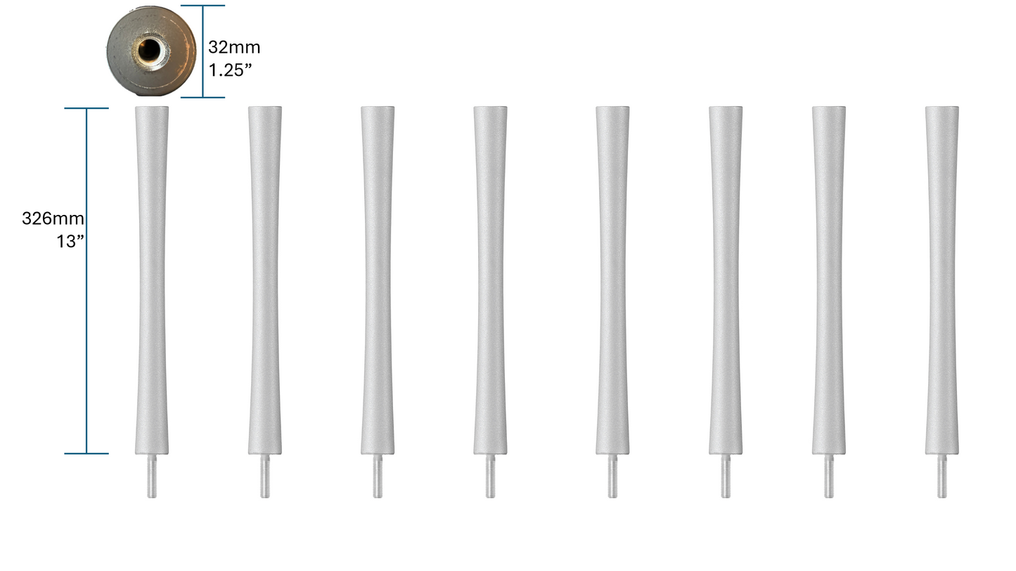 Quadraspire SV326/32mm (13") Columns (set of 8)
