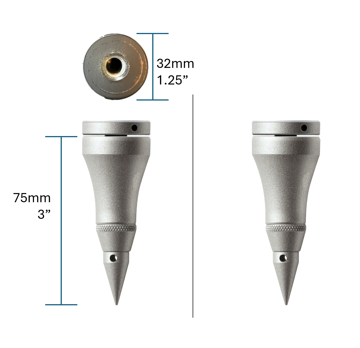 Quadraspire SV75/32mm (3") Feet and Top Caps (set of 2)