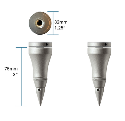 Quadraspire SV75/32mm (3") Feet and Top Caps (set of 2)
