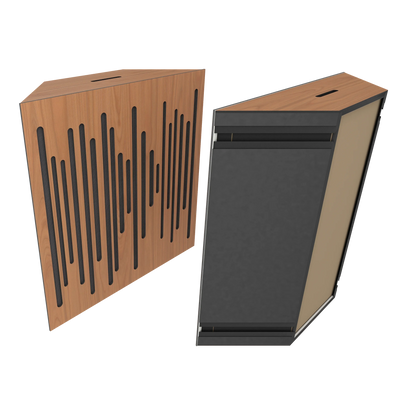 Vicoustic Super Bass Extreme Ultra Bass Trap Acoustic Panel in Locarno Cherry