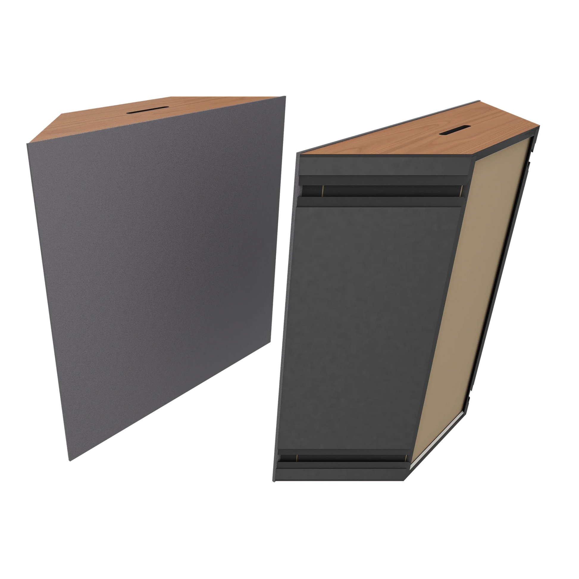 Vicoustic Super Bass Extreme Ultra VMT Bass Trap Acoustic Panel in Grey and Locarno Cherry