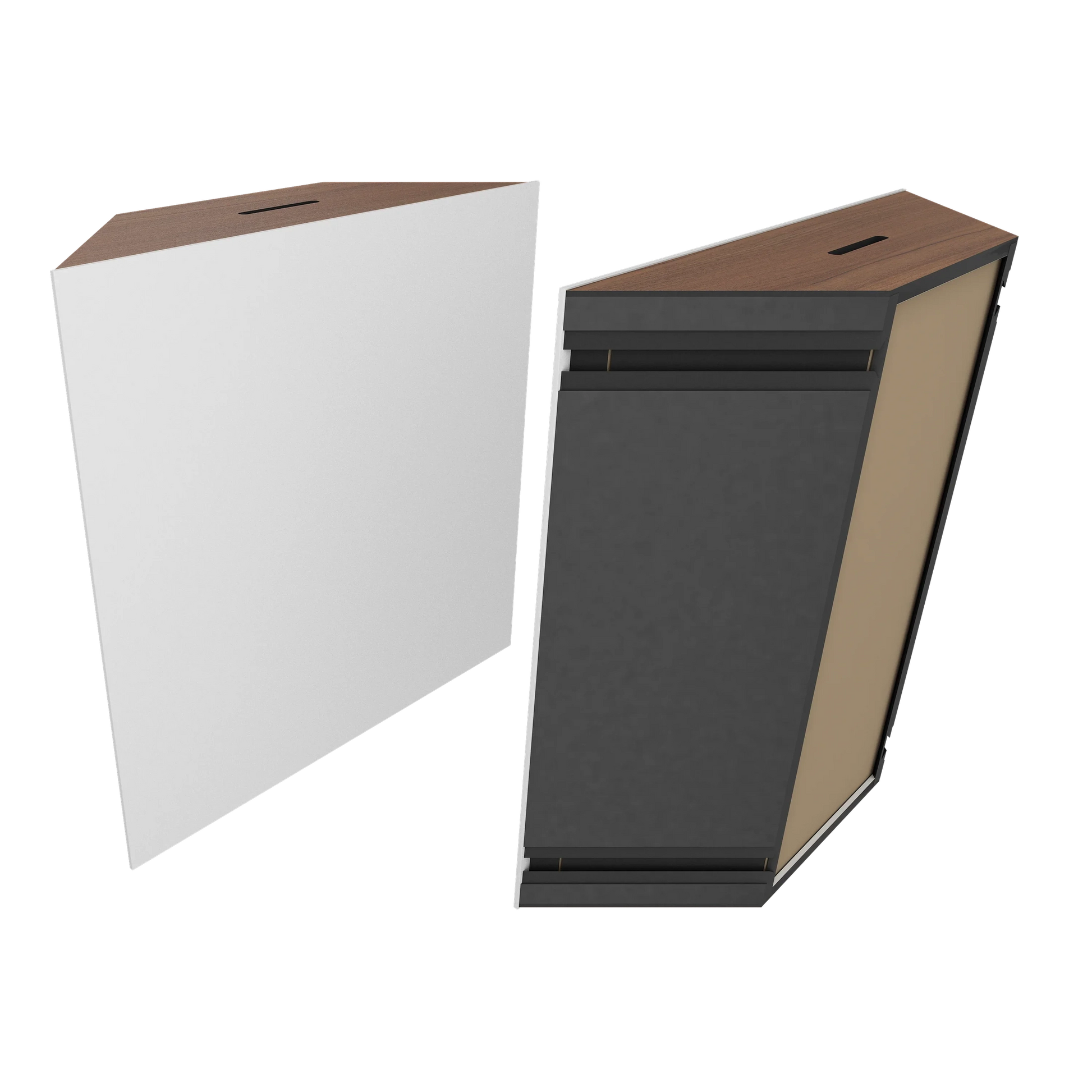 Vicoustic Super Bass Extreme Ultra VMT Bass Trap Acoustic Panel in Natural White and Natural Walnut