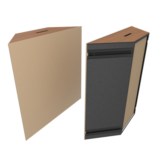 Vicoustic Super Bass Extreme Ultra VMT Bass Trap Acoustic Panel in Beige and Locarno Cherry