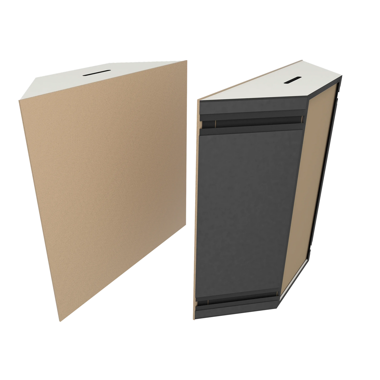 Vicoustic Super Bass Extreme Ultra VMT Bass Trap Acoustic Panel in Beige and White Matte