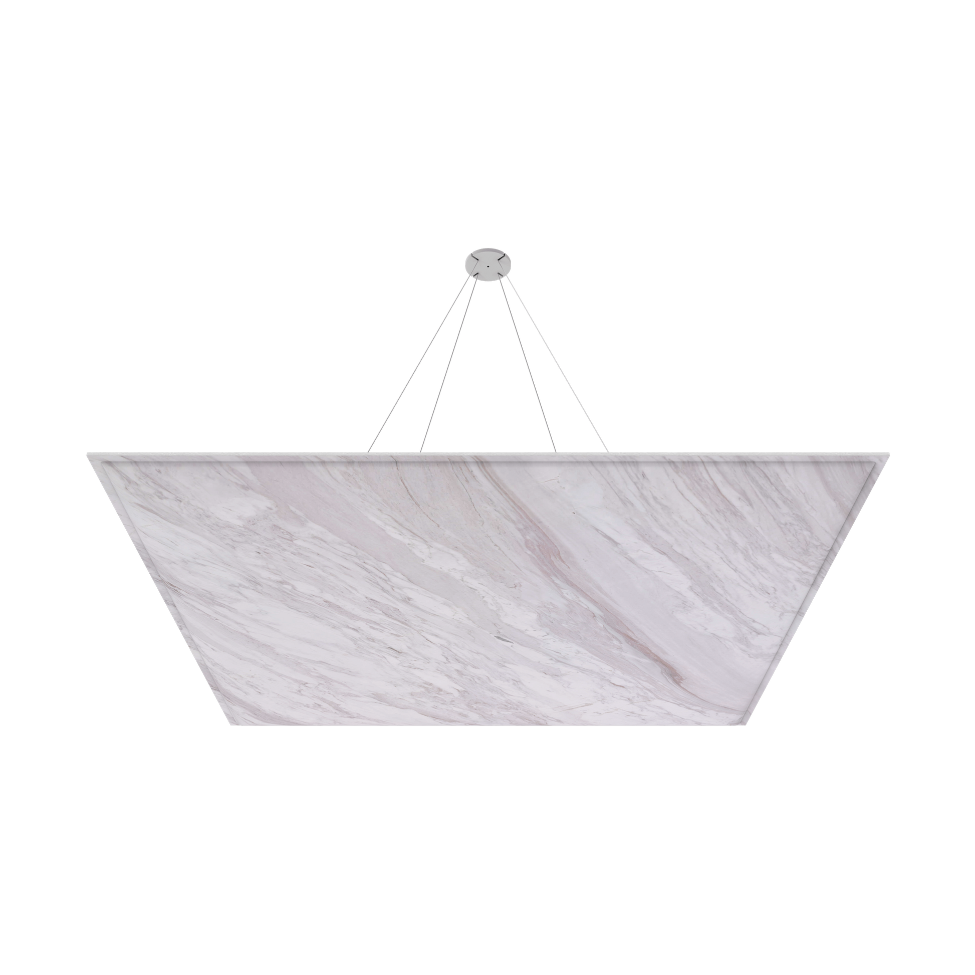 Vicoustic ViCloud VMT 3D Square Patterns Sound Absorbing Acoustic Cloud in Calacatta Cremo