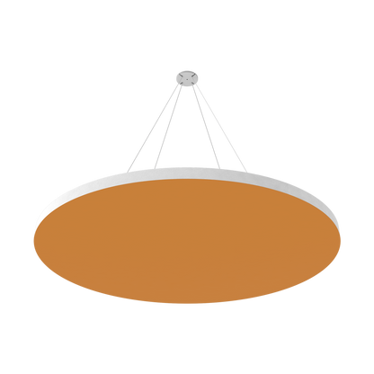 Vicoustic ViCloud VMT Flat Round Colors Sound Absorbing Acoustic Cloud in Pumpkin Orange