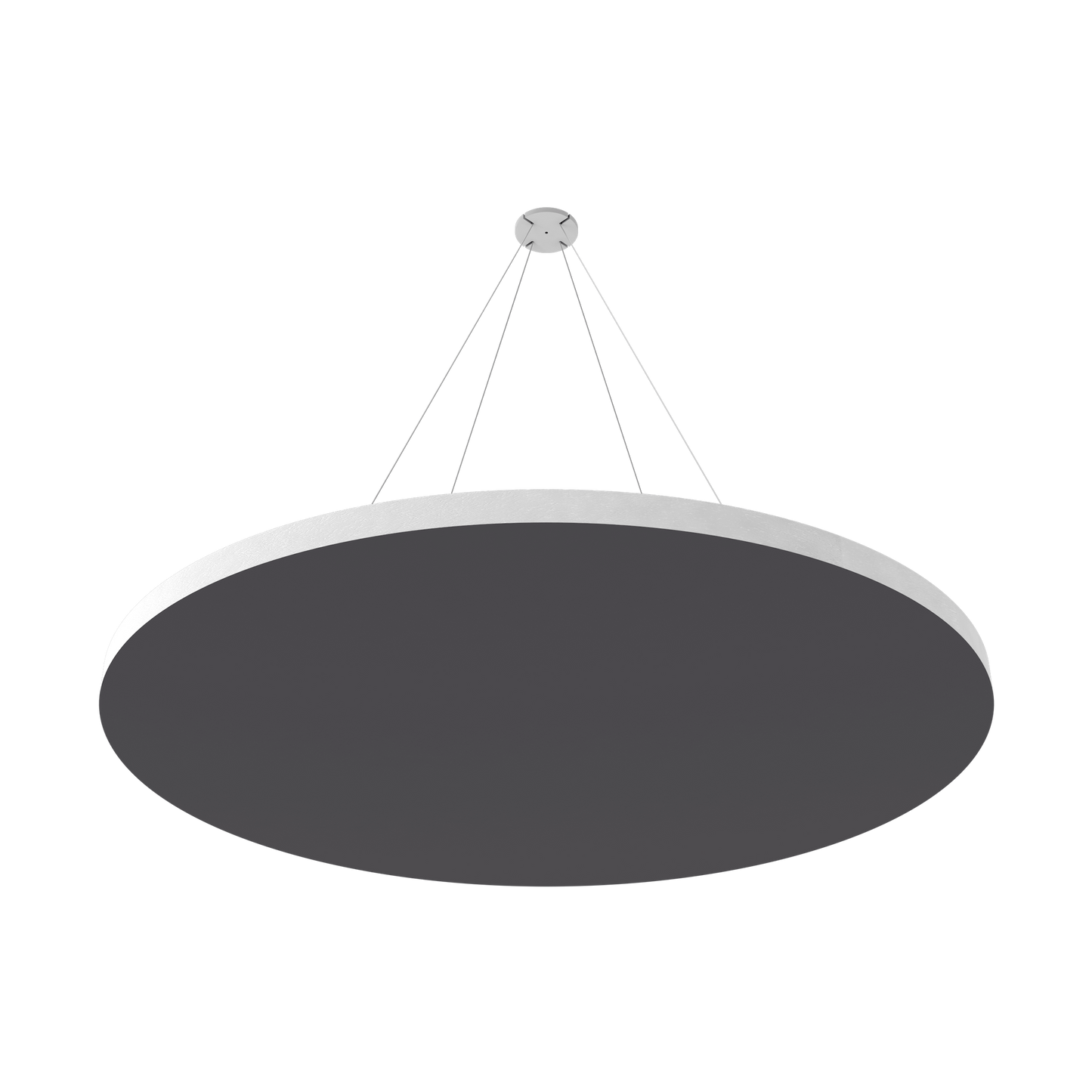 Vicoustic ViCloud VMT Flat Round Colors Sound Absorbing Acoustic Cloud in Grey