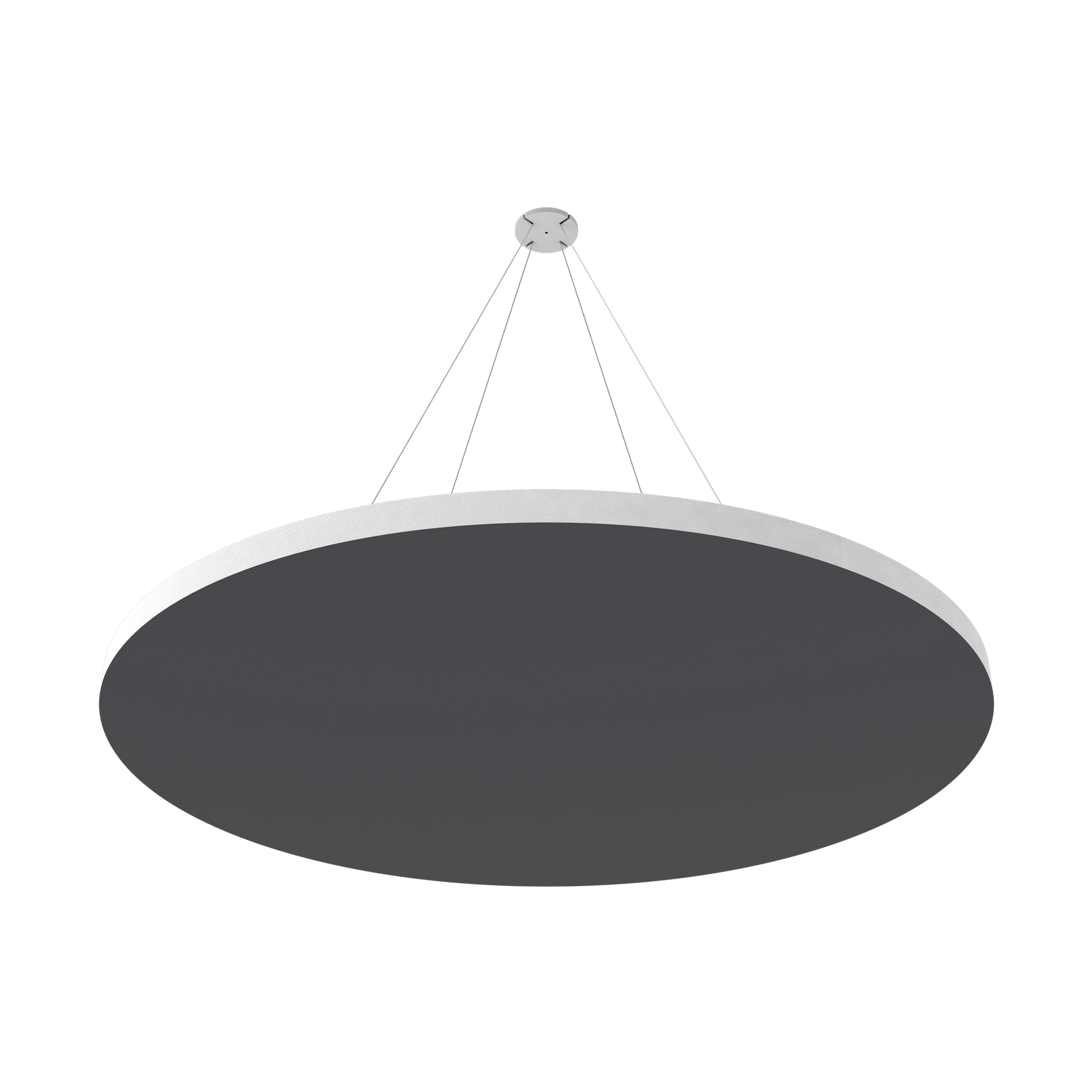 Vicoustic ViCloud VMT Flat Round Colors Sound Absorbing Acoustic Cloud in Grey