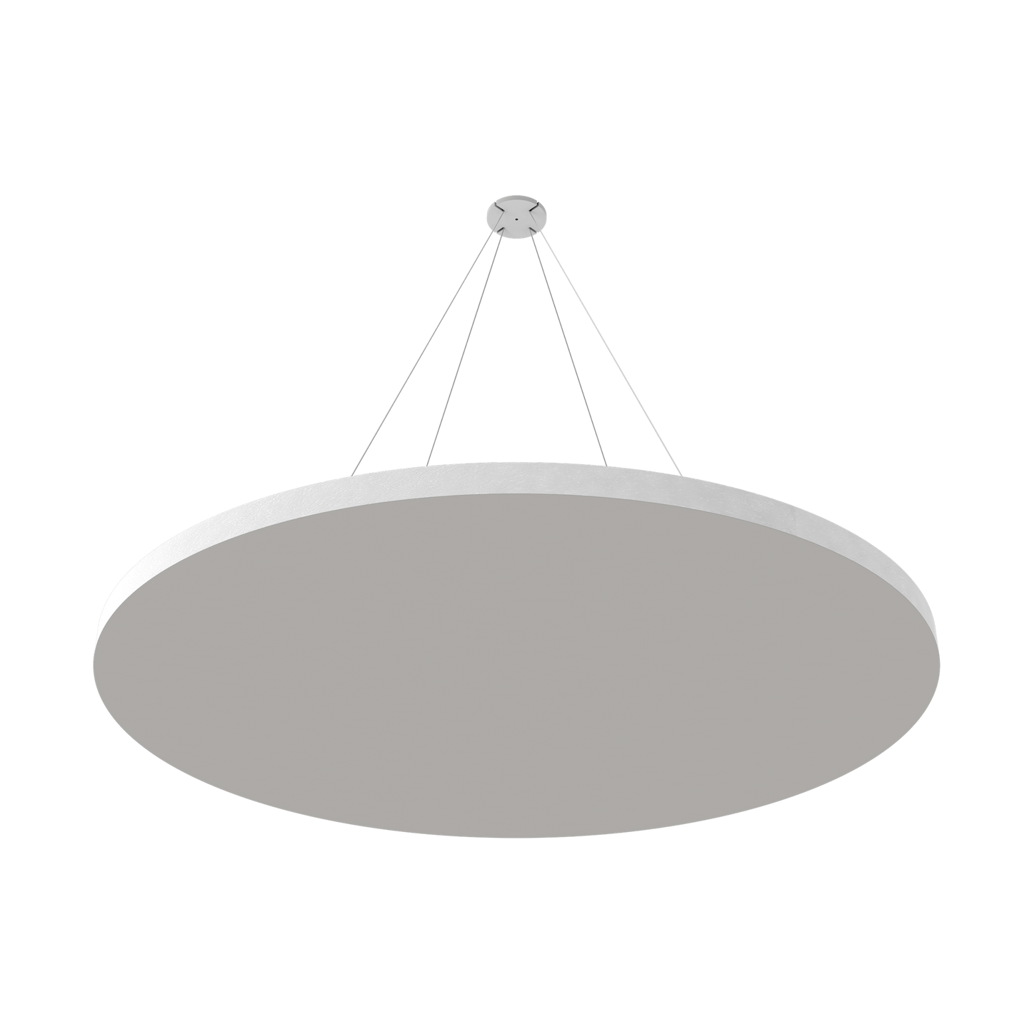 Vicoustic ViCloud VMT Flat Round Colors Sound Absorbing Acoustic Cloud in Light Grey