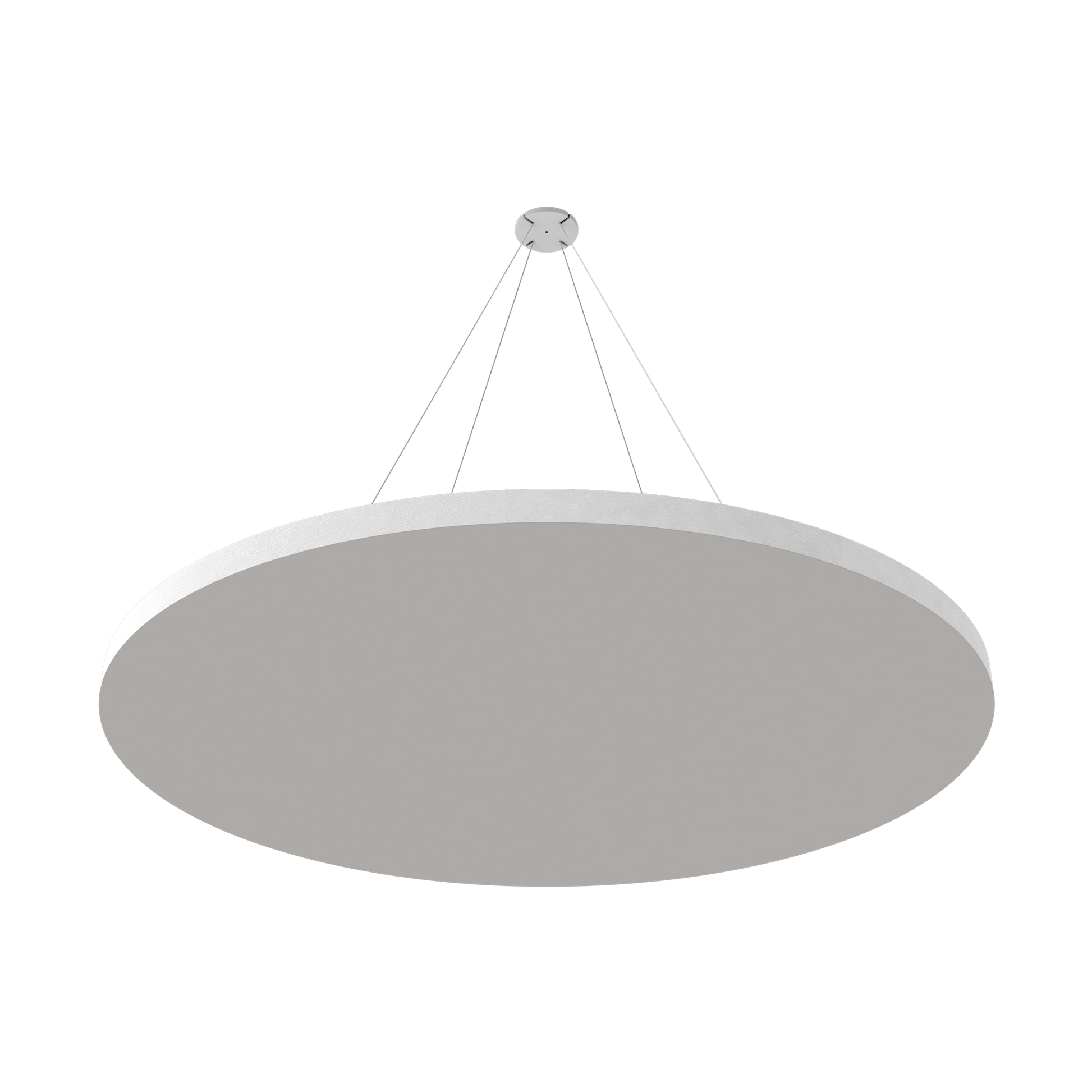 Vicoustic ViCloud VMT Flat Round Colors Sound Absorbing Acoustic Cloud in Light Grey