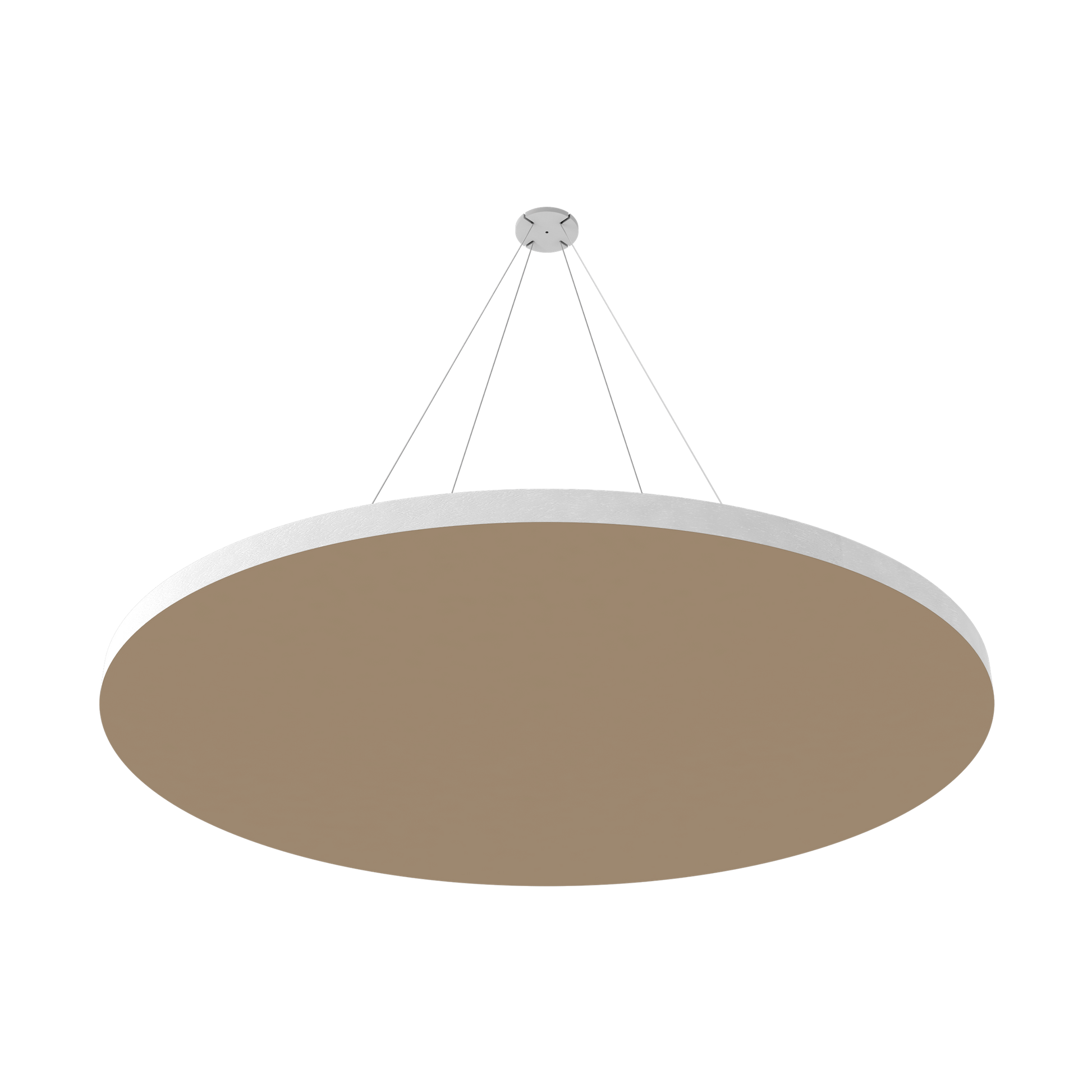 Vicoustic ViCloud VMT Flat Round Colors Sound Absorbing Acoustic Cloud in Beige