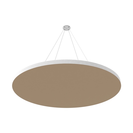 Vicoustic ViCloud VMT Flat Round Colors Sound Absorbing Acoustic Cloud in Beige