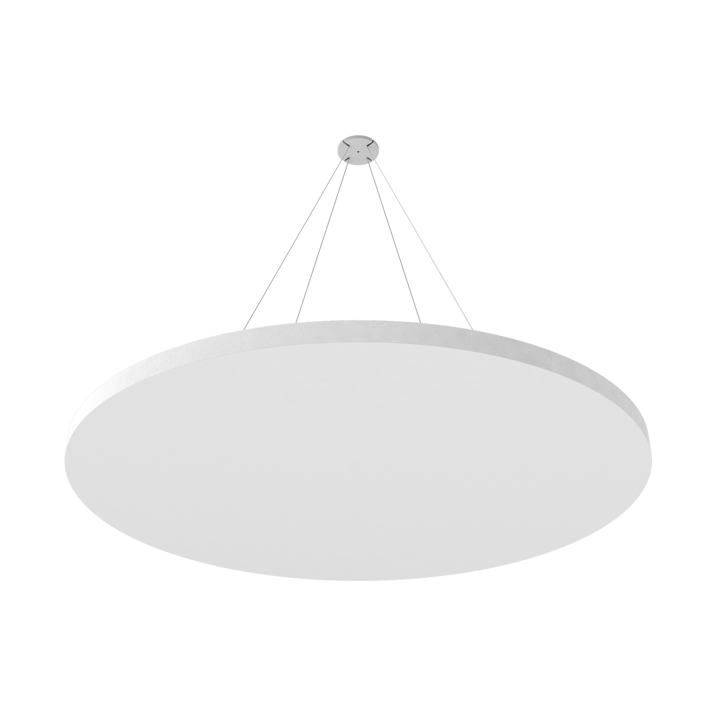 Vicoustic ViCloud VMT Flat Round Colors Sound Absorbing Acoustic Cloud in Natural White