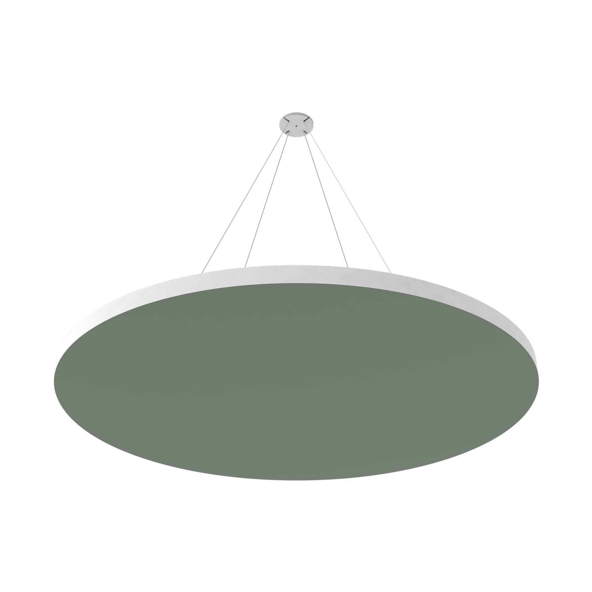 Vicoustic ViCloud VMT Flat Round Colors Sound Absorbing Acoustic Cloud in Moss Green