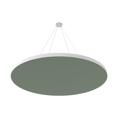 Vicoustic ViCloud VMT Flat Round Colors Sound Absorbing Acoustic Cloud in Moss Green