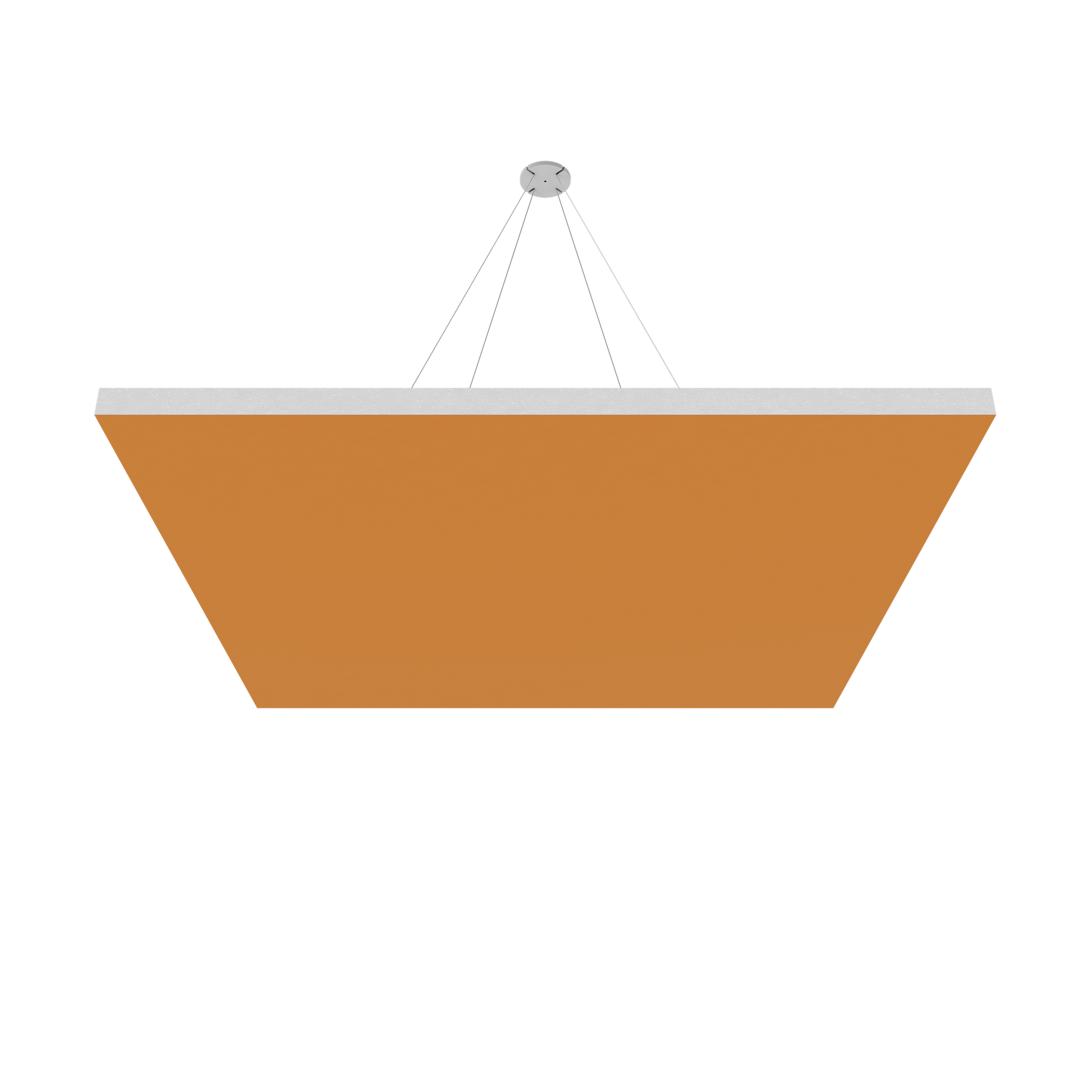 Vicoustic ViCloud VMT Flat Square Colors Sound Absorbing Acoustic Cloud in Pumpkin Orange