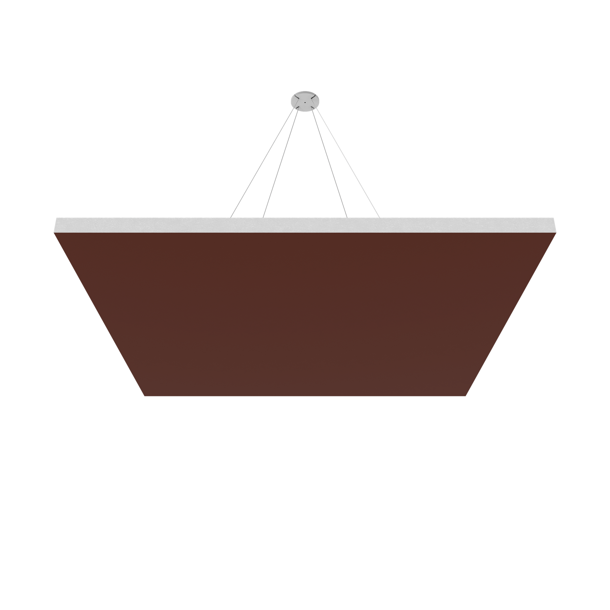 Vicoustic ViCloud VMT Flat Square Colors Sound Absorbing Acoustic Cloud in Brown