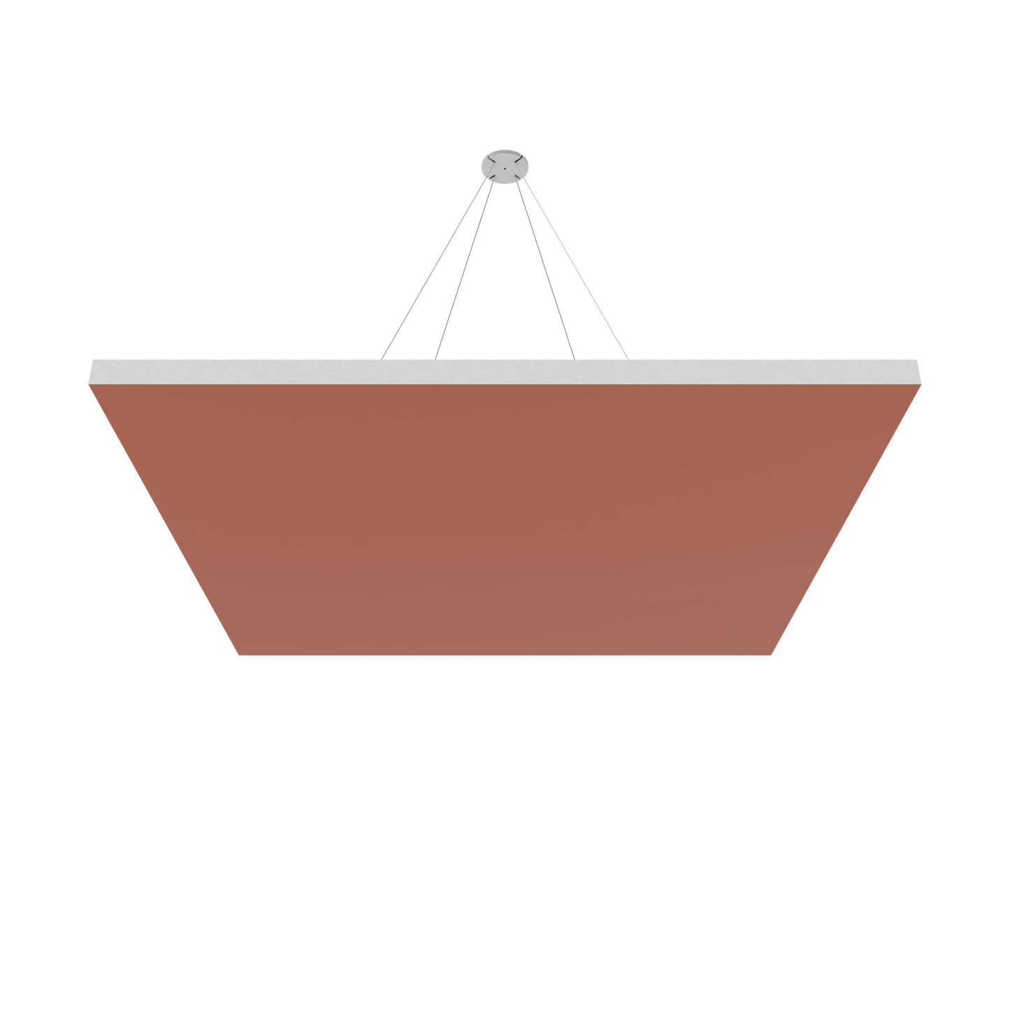 Vicoustic ViCloud VMT Flat Square Colors Sound Absorbing Acoustic Cloud in Coral