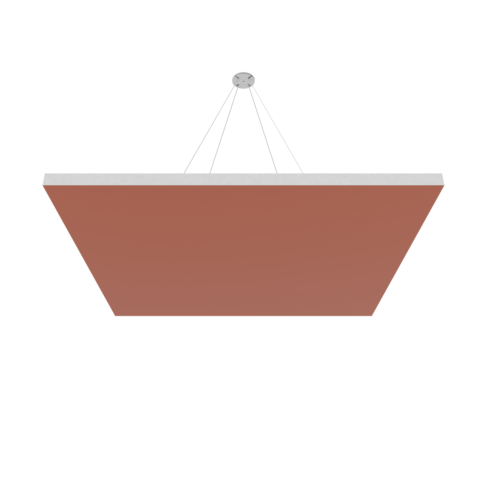 Vicoustic ViCloud VMT Flat Square Colors Sound Absorbing Acoustic Cloud in Coral