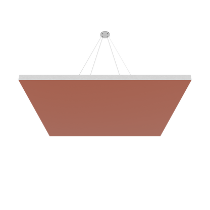 Vicoustic ViCloud VMT Flat Square Colors Sound Absorbing Acoustic Cloud in Coral