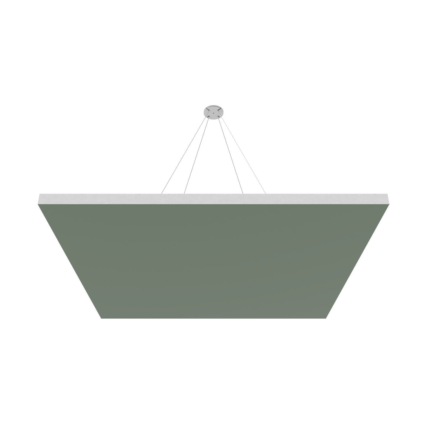 Vicoustic ViCloud VMT Flat Square Colors Sound Absorbing Acoustic Cloud in Moss Green