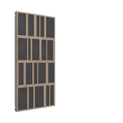 Vicoustic VicPattern Ultra Beat XL Sound Absorbing Acoustic Panel in Brown Oak