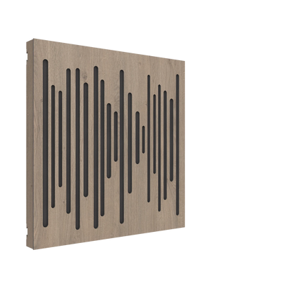Vicoustic VicPattern Ultra Wavewood MKII Sound Absorbing Acoustic Panel in Brown Oak