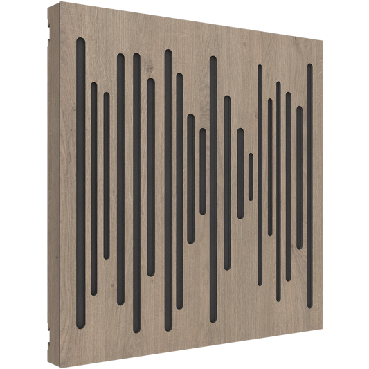 Vicoustic VicPattern Ultra Wavewood MKII Sound Absorbing Acoustic Panel in Brown Oak