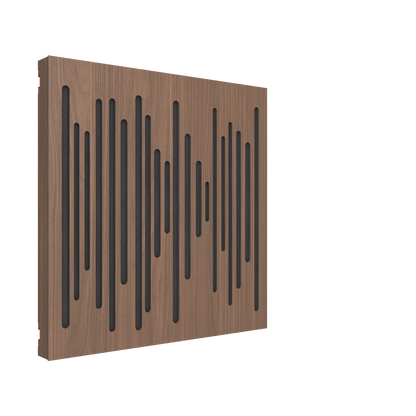 Vicoustic VicPattern Ultra Wavewood MKII Sound Absorbing Acoustic Panel in Dark Walnut