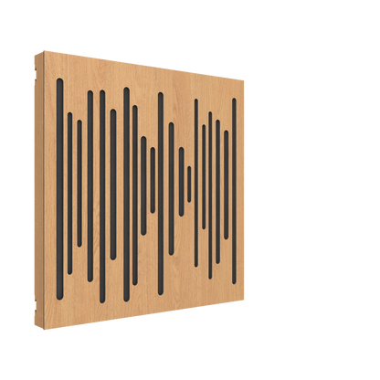 Vicoustic VicPattern Ultra Wavewood MKII Sound Absorbing Acoustic Panel in Natural Oak