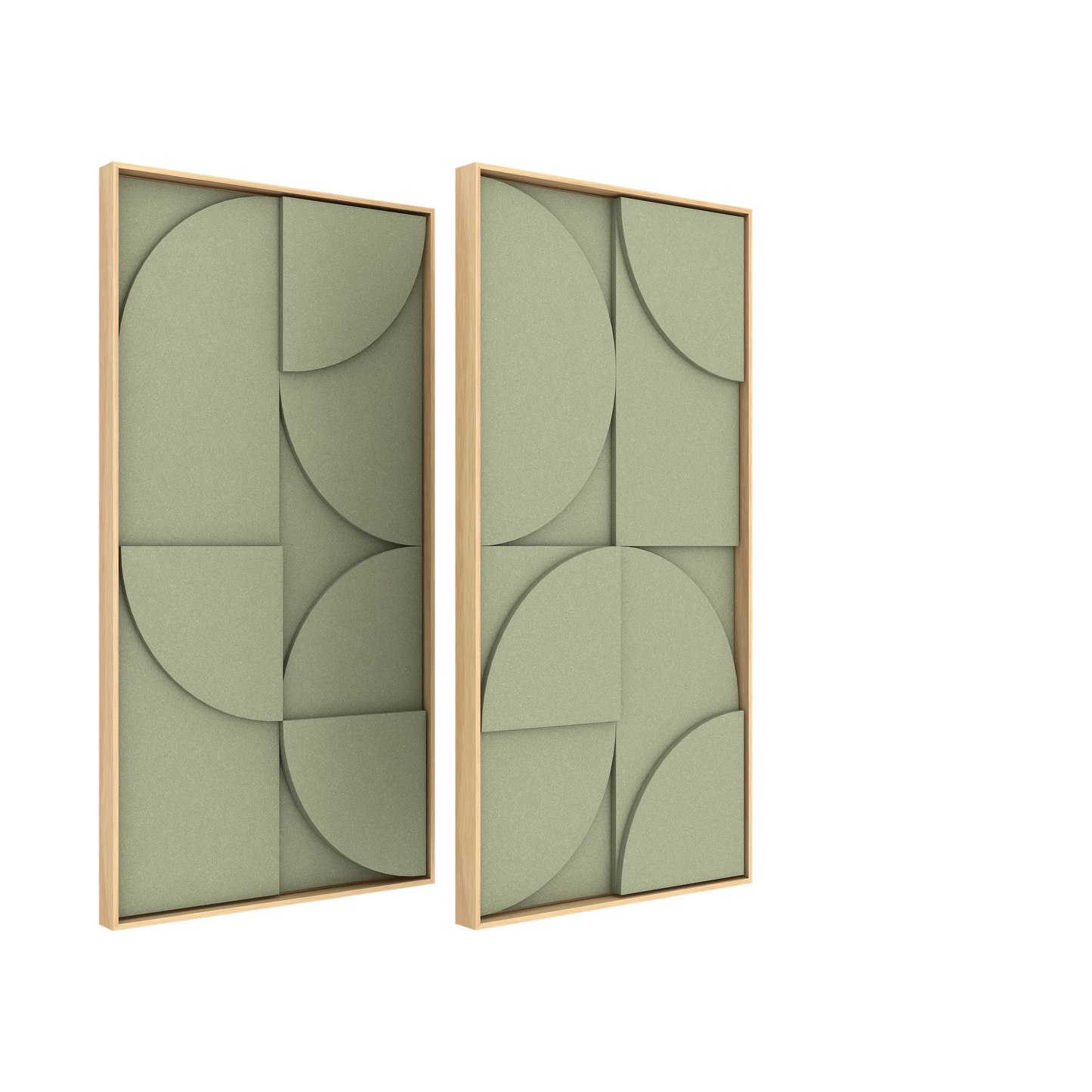Vicoustic VicShape 3D Duo Sound Absorbing Acoustic Framed Relief Panel in Gleam