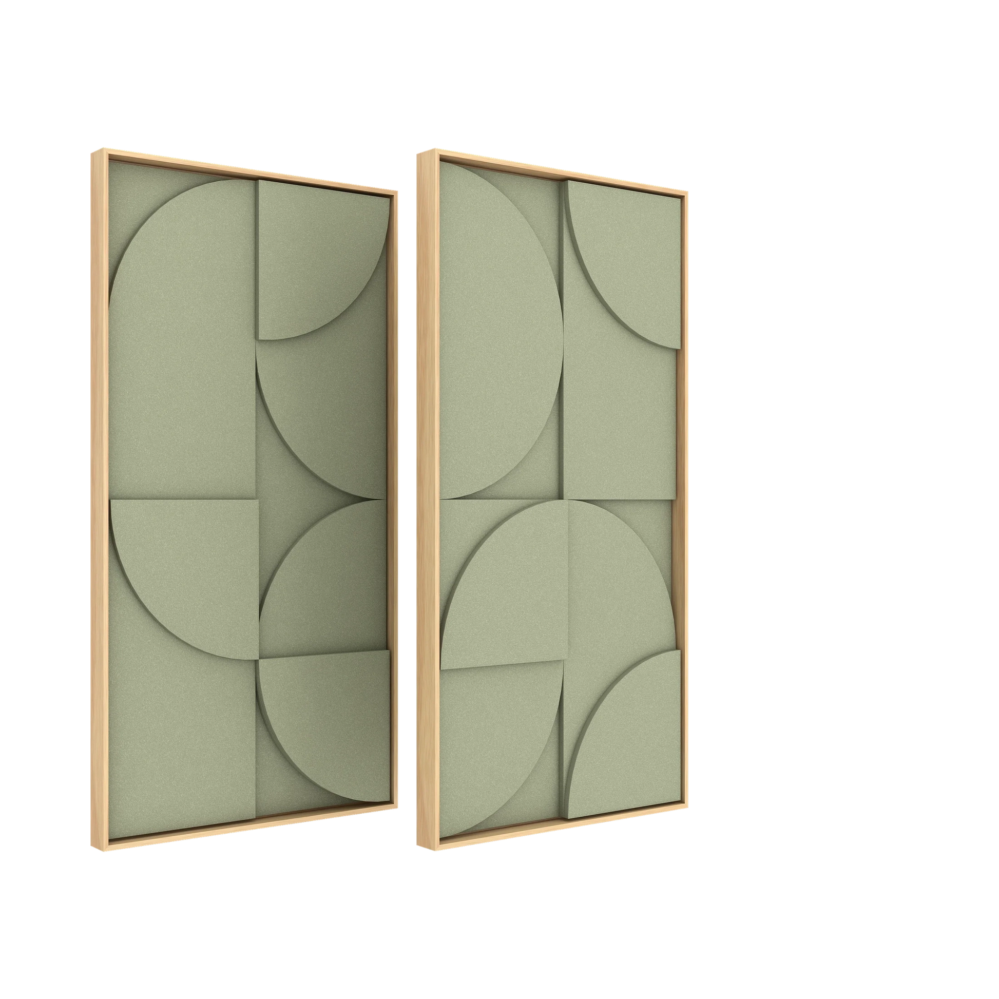 Vicoustic VicShape 3D Duo Sound Absorbing Acoustic Framed Relief Panel in Gleam
