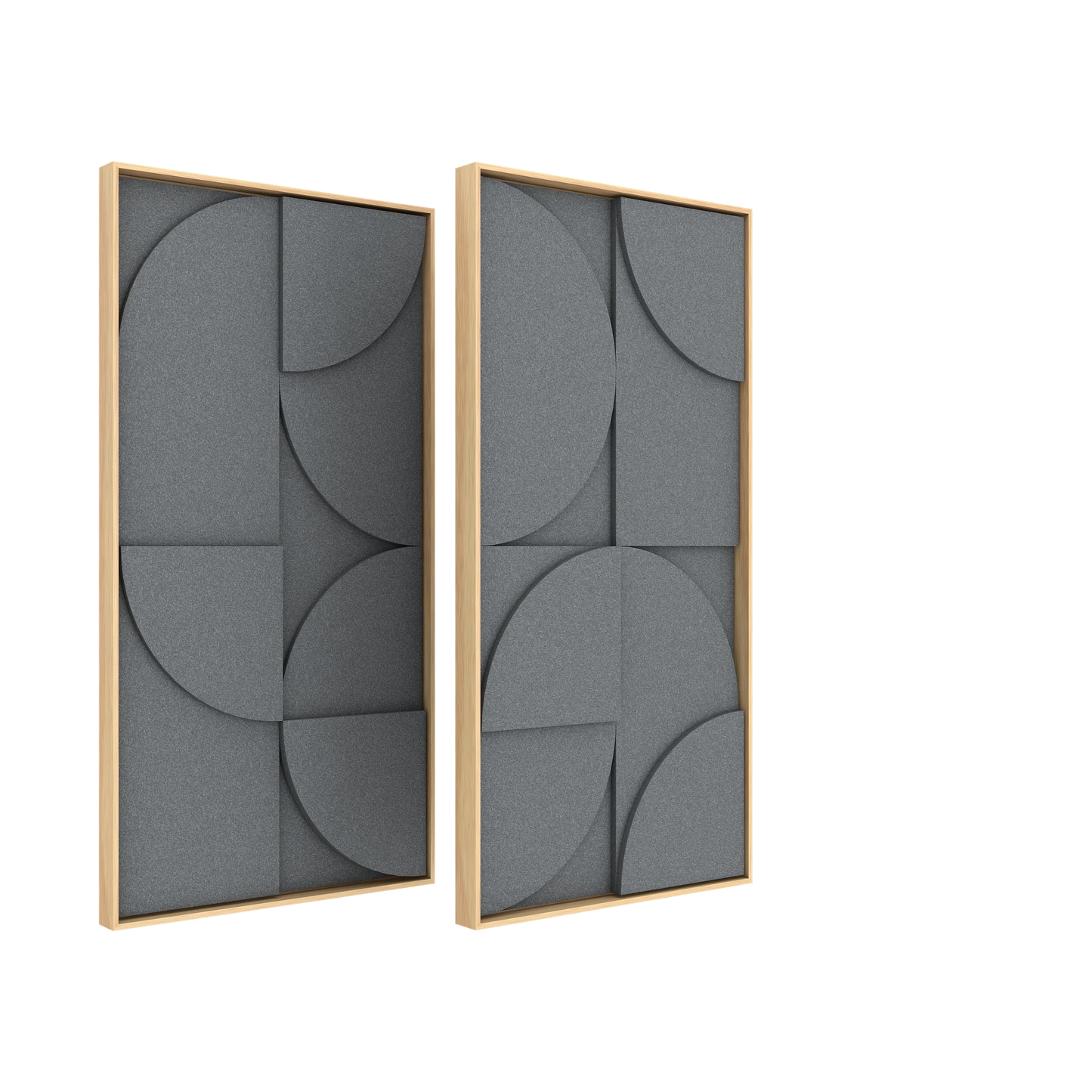 Vicoustic VicShape 3D Duo Sound Absorbing Acoustic Framed Relief Panel in Tornado
