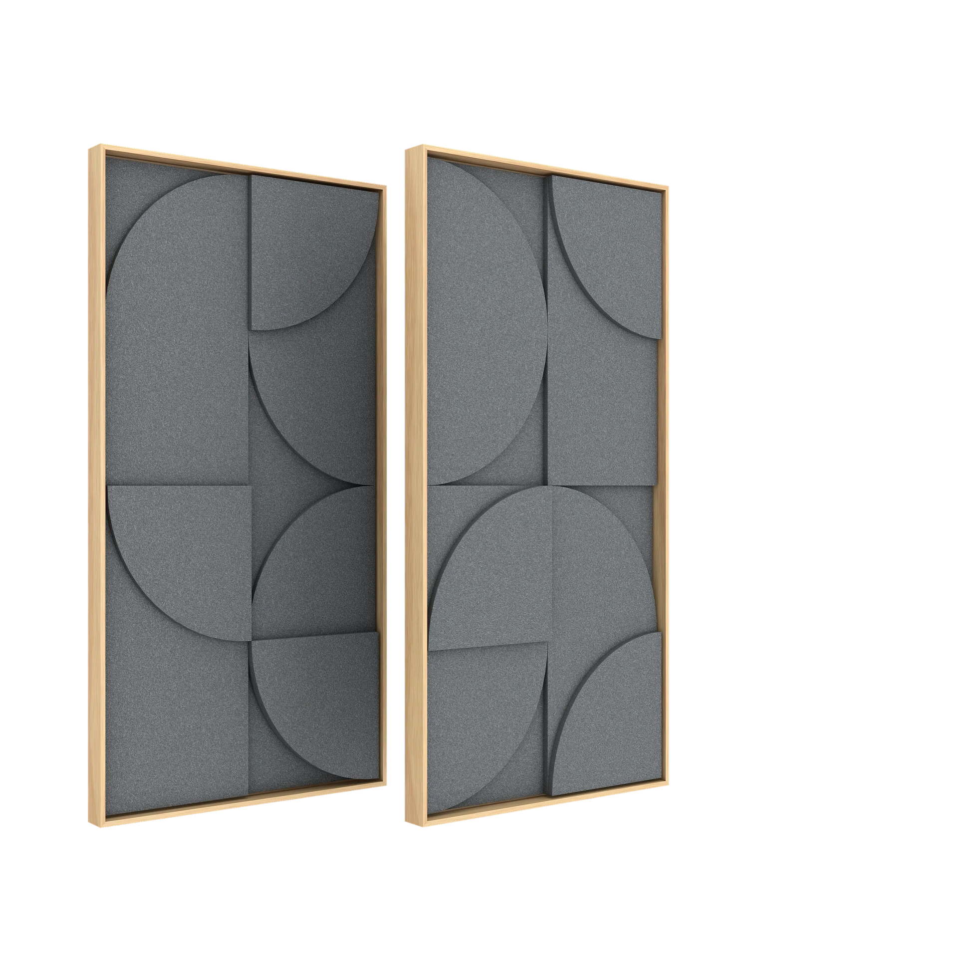 Vicoustic VicShape 3D Duo Sound Absorbing Acoustic Framed Relief Panel in Tornado