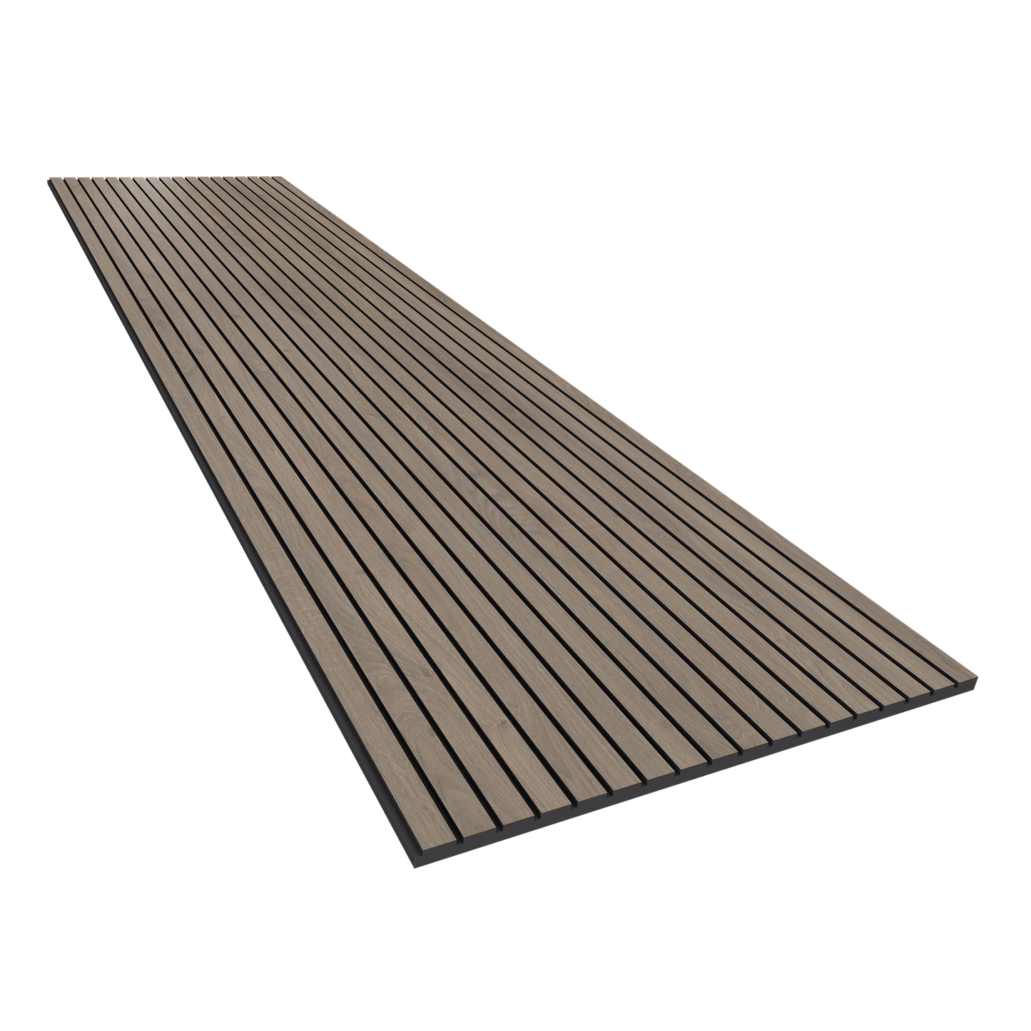 Vicoustic VicStrip 240cm Acoustic Slat Panel in Brown Oak Black PET