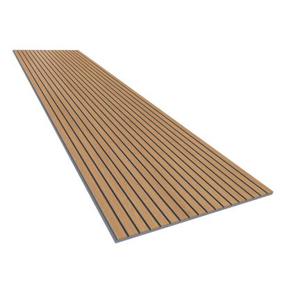 Vicoustic VicStrip 240cm Acoustic Slat Panel in Natural Oak Grey PET