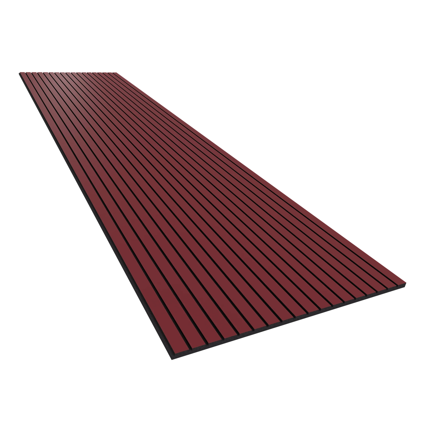 Vicoustic VicStrip 240cm Acoustic Slat Panel in Garnet Red Black PET