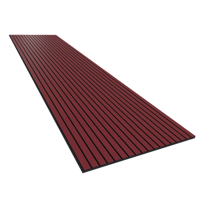 Vicoustic VicStrip 240cm Acoustic Slat Panel in Garnet Red Black PET