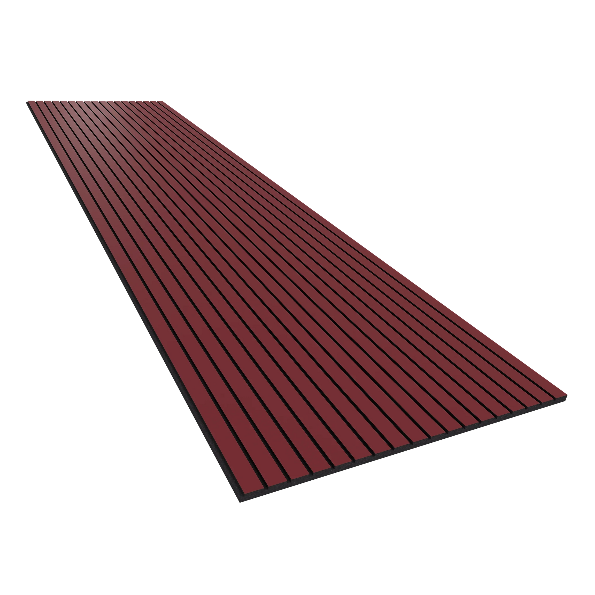 Vicoustic VicStrip 240cm Acoustic Slat Panel in Garnet Red Black PET