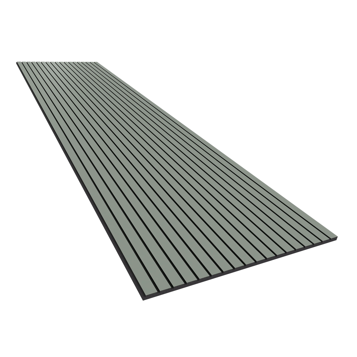 Vicoustic VicStrip 240cm Acoustic Slat Panel in Reed Green Black PET
