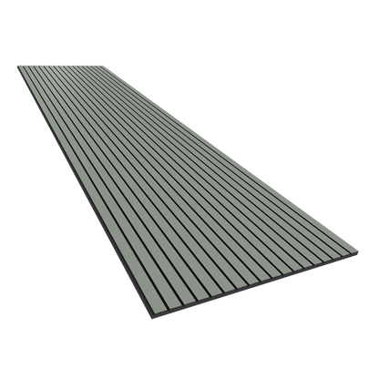 Vicoustic VicStrip 240cm Acoustic Slat Panel in Reed Green Black PET