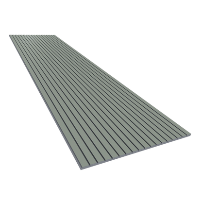 Vicoustic VicStrip 240cm Acoustic Slat Panel in Reed Green Grey PET