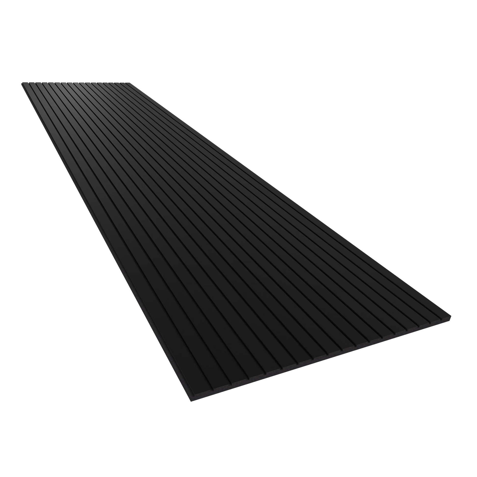 Vicoustic VicStrip 240cm Acoustic Slat Panel in Black Matte Black PET