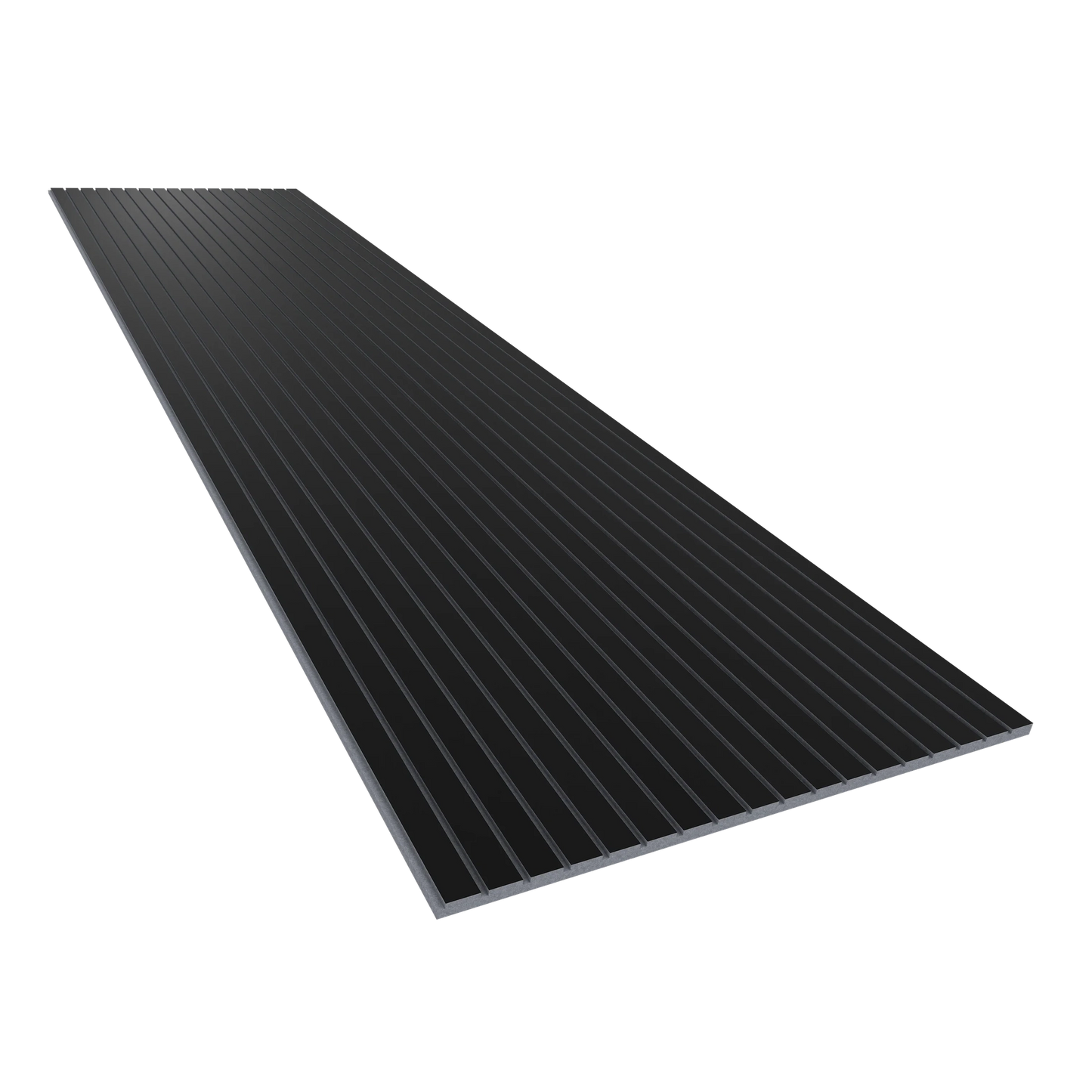 Vicoustic VicStrip 240cm Acoustic Slat Panel in Black Matte Grey PET